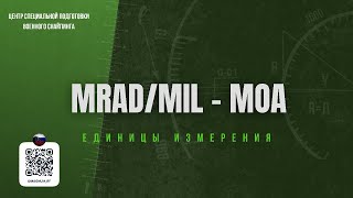 картинка: MRAD/MIL - MOA Единицы измерения