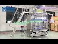 Multi track 3g 6g Matcha powder filling sealing system,10 lines powder stick package#matcha #powder