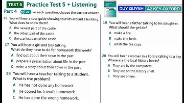 TEST 5 PART 4      #voduyquynha2keyoxford