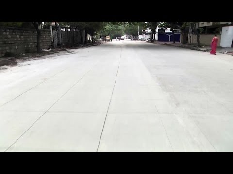 Concrete white Topping Road in Hyderabad - hybiz