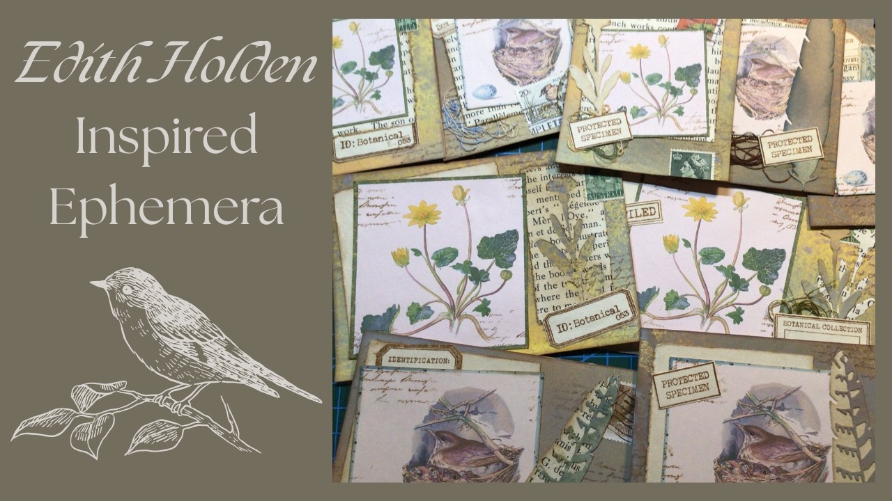 Карточки и бирки для записей с использованием изображений Эдит Холден (Часть 2)