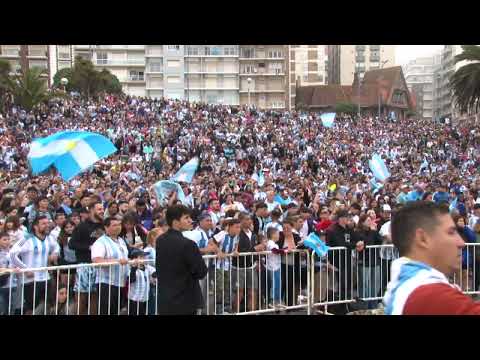 Así se gritaron los goles de Argentina en Mar del Plata