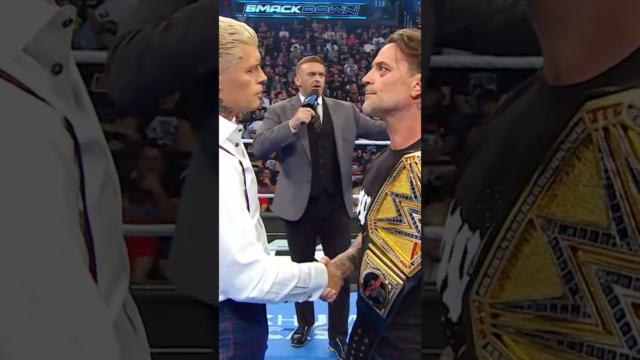 Just say when. PUNK vs. RHODES for the UNDISPUTED WWE TITLE at #SummerSlam 😱👏 #SmackDown