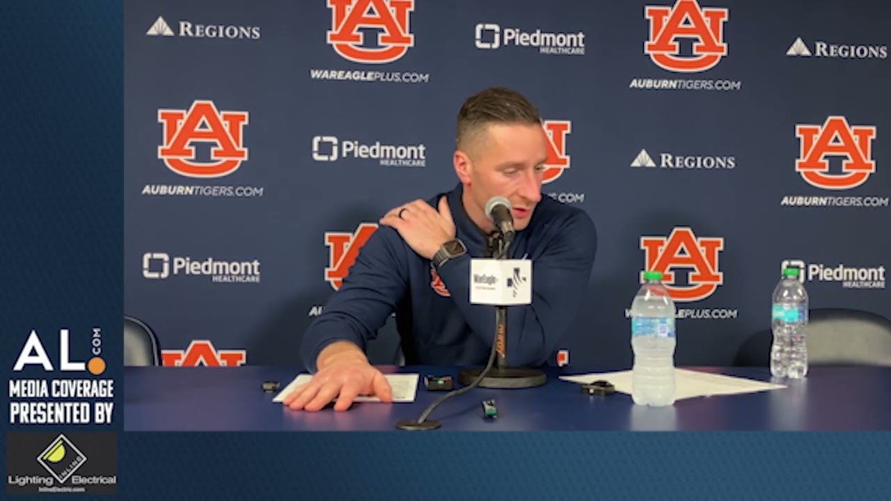 Steven Pearl addresses the media following Auburn's heartbreaking loss to Texas A&M
