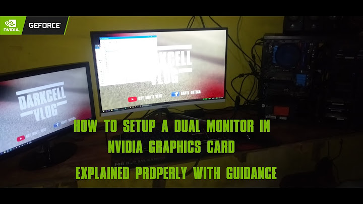 How to setup dual monitor in nvidia graphics card | Explained