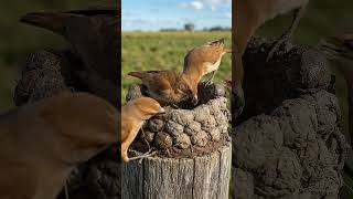 Swallow Bird Builds a Mud Nest #timelapse #birdnest #buildnest