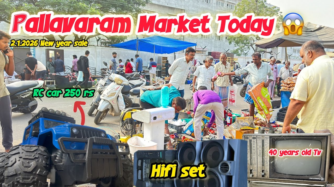 2.1.2026 💢pallavaram 🔥market RC car 🚗250 | Drone 700 | PS2 2000rs 