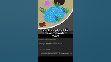 Make a Material/Texture move in Unity.