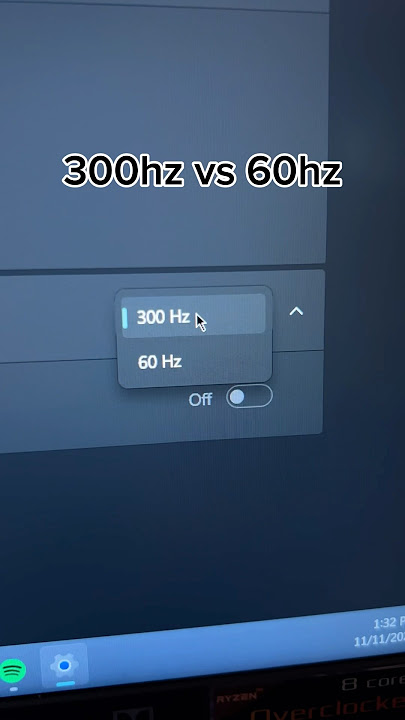 300hz vs 60hz is insane🤯 #pc #gaming #gamingsetup #hz  #monitor #intel #rtx #asus #shorts #explore