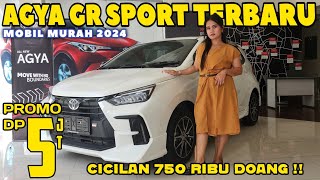 JANGAN MAU BAYAR MAHAL TOYOTA AGYA GR SPORT CICILAN 750 RIBUAN PROMO HONDA BRIO ⁉️