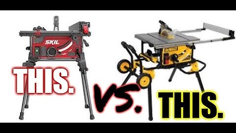 DEWALT 7491rs VS. SKIL 10" PORTABLE - TABLE SAWS - AN HONEST REVIEW.