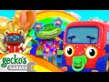 Rainbow Carnival Dress Up!! - Gecko's Garage | Kids Cartoons & Nursery Rhymes | Moonbug Kids