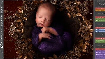 Glitter Wreath Digital Background Video Tutorial 1