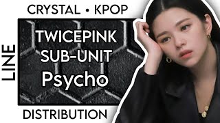 [REQUEST] HOW WOULD TWICEPINK SUB-UNIT SING PSYCHO (RED VELVET) • LINE DISTRIBUTION