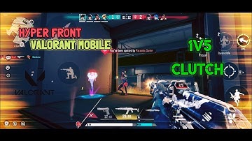VALORANT MOBILE HYPER FRONT 1V5 ACE#hyperfront #games #trending #valorant#shortvideo #valorantmobile
