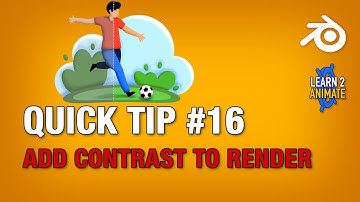 Blender Quick Tip 15: How to add contrast to your renders in  Blender Grease Pencil.