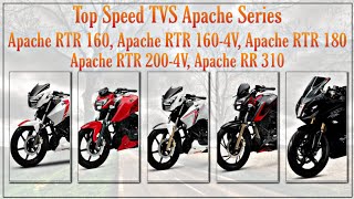 Top Speed TVS Apache Series RTR160, RTR160 4v, RTR180, RTR200 4v, RR310 | 2019 | jr6