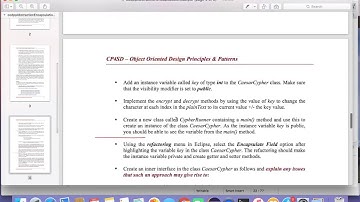 Applying Abstraction and Encapsulation Lab (Screen Cast - Part 1)