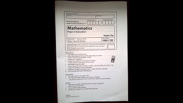 Edexcel Mock set 1 (2016) paper 2 Higher