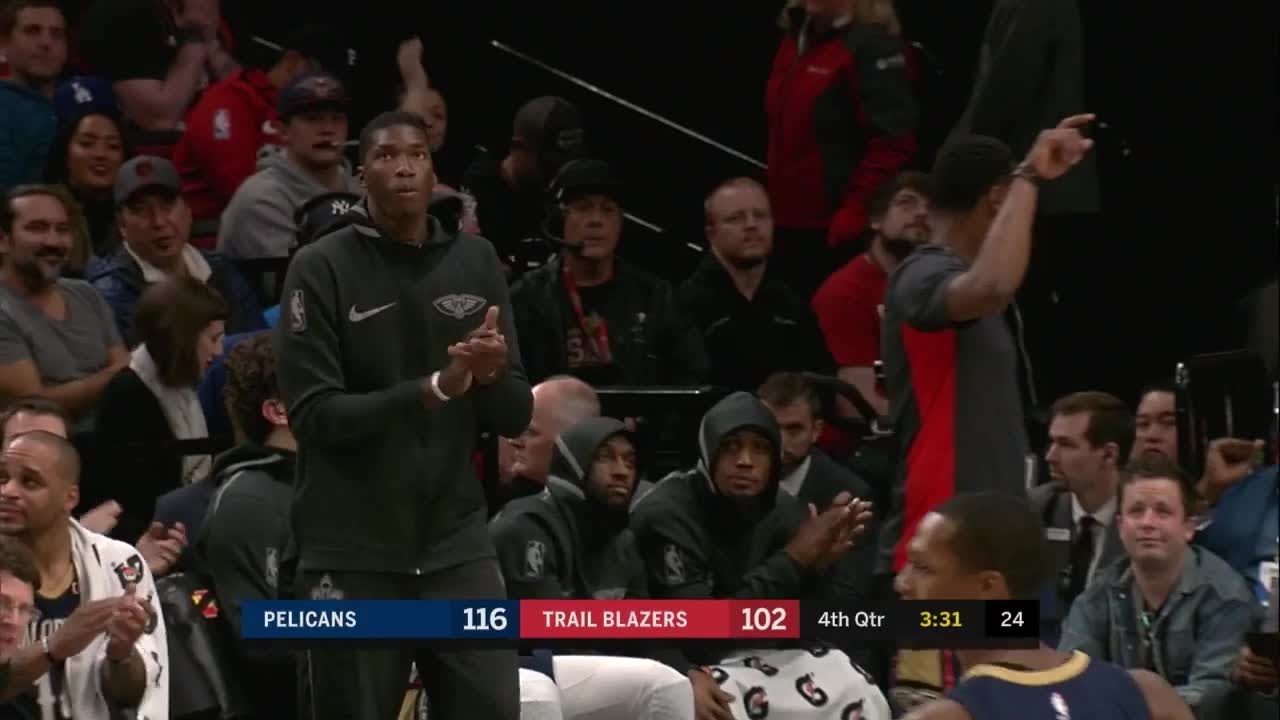 lonzo ball injury New Orleans Pelicans with 15 3 pointers vs. Portland Trail Blazers
