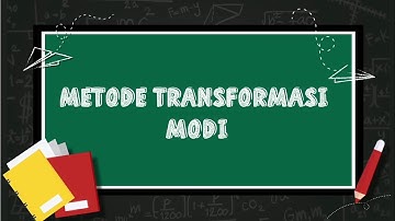 Metode Tranformasi MODI • Program Linier