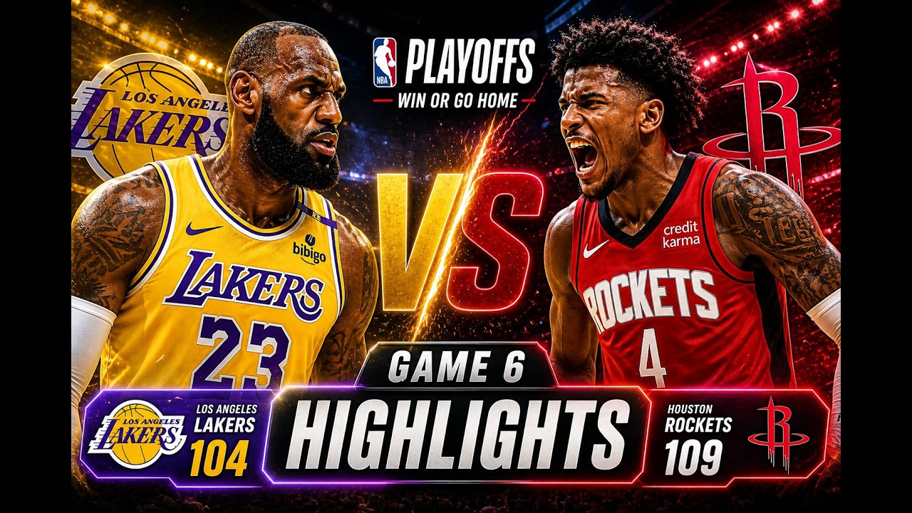 Lakers vs Rockets Game 6 Highlights | Crazy Dunks, Clutch Plays & Final ...