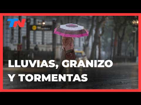 STORM AND DELUGE: Thunderstorms with hail in the City of Buenos Aires