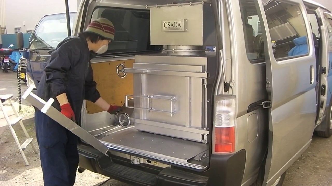 在庫一掃売り切りセール 移動ペット火葬車に搭載する為のペット火葬炉 