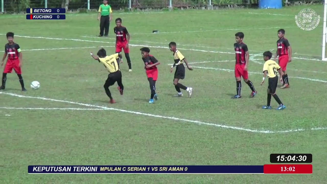 (BETONG VS KUCHING) KEJOHANAN BOLA SEPAK 12TKB MAJLIS SUKAN SEKOLAH SARAWAK TAHUN 2022