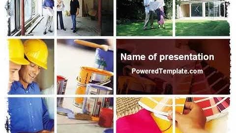 Home Renovations PowerPoint Template by PoweredTemplate.com