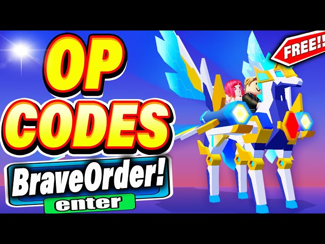 ALL NEW *SECRET CODES* IN ROBLOX BRAVE ORDER (new codes in roblox Brave Order ) NEW class=