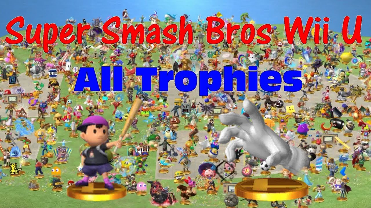 Super Smash Bros Wii U All Trophies (All DLC included) YouTube