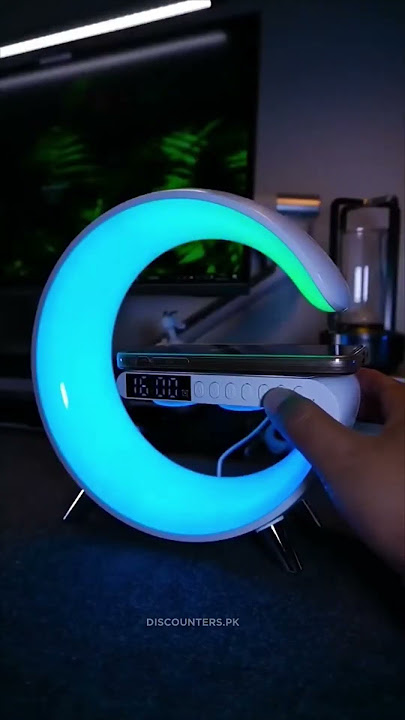 G Shape Glow Lamp Sound Wave Charger Clock | Discounters.pk