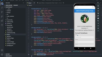 PAM APLIKASI PENDAFTARAN & MENGHITUNG BANGUN RUANG   REACT NATIVE