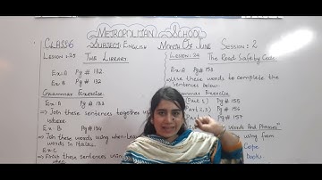 Metropolitan School June Session 2 Class 6 English Lesson