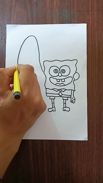 Easy SpongeBob and Patrick Drawing | Easy Drawing #spongebob #patrick #drawing #easy #shorts #art