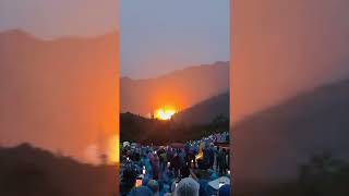 STRIKE! Rocket Hit By Lighting In Air