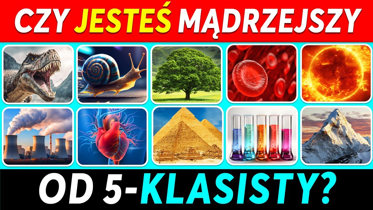 Jak mądry jesteś? 🤓📚 Quiz z Wiedzy Ogólnej | 50 Pytań