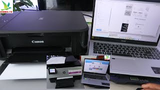 How To Print From A Laptop To  Printer | HP & Canon Print Tutorial !!