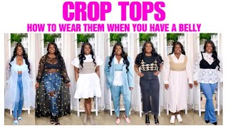 HOW TO STYLE CROP TOPS WHEN YOU HAVE A BELLY