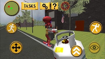 Neighbor Squid Secrets. Sponge Escape of Bob 3D- 1Level- Gameplay.