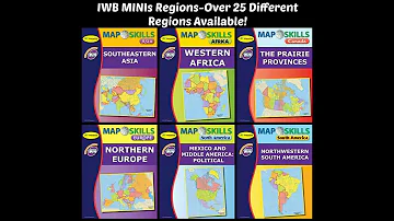 Map Skills: Regions MINIs Interactive Whiteboard Software