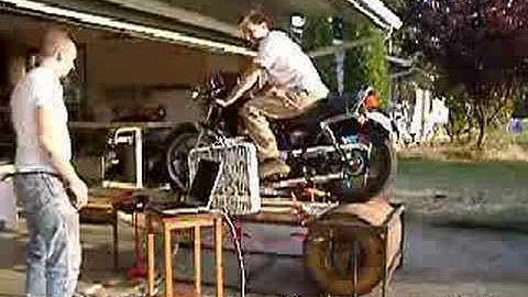 Homemade Motorcycle Dyno, First Test Runs