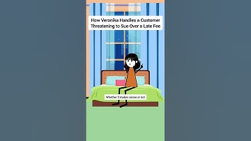 How Veronika Handles a Customer Threatening to Sue Over a Late Fee #gplus #animation #funny #skits