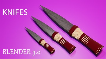 Modeling Knife In Blender Beginner Tutorial