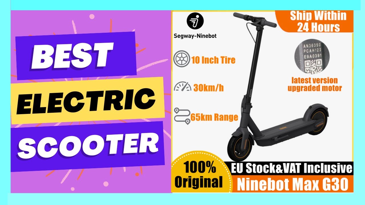 Stock UE Original Ninebot By Segway MAX G30 Scooter Électrique