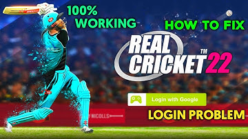 Real Cricket 22 Login Error Problem | Real Cricket 22 Sign-in Problem | Rc22 Login Problem Solution