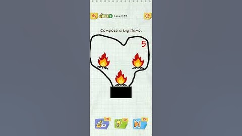 Level 137 Compose a big flame Draw 2 Save #short #game #draw2save