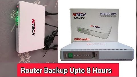 HITECH MINI DC UPS 8800MAH UNBOXING VIDEO  NEPAL 2023 ll PORTABLE MODERN ROUTER BACKUP  REVIEW VIDEO