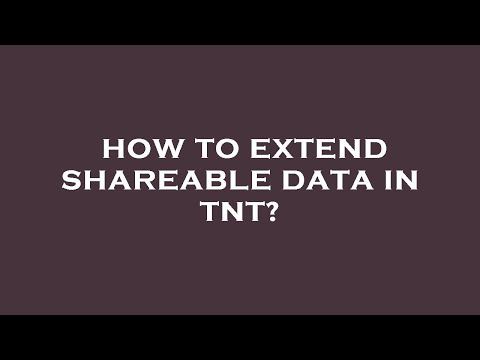 How to extend